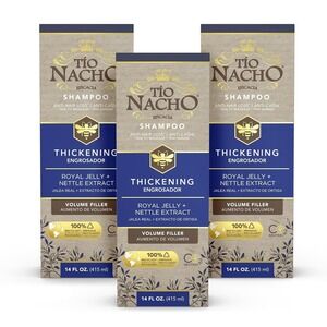 3x Tio Nacho Anti Hair Loss Thickening Volume Filler Shampoo with Royal Jelly